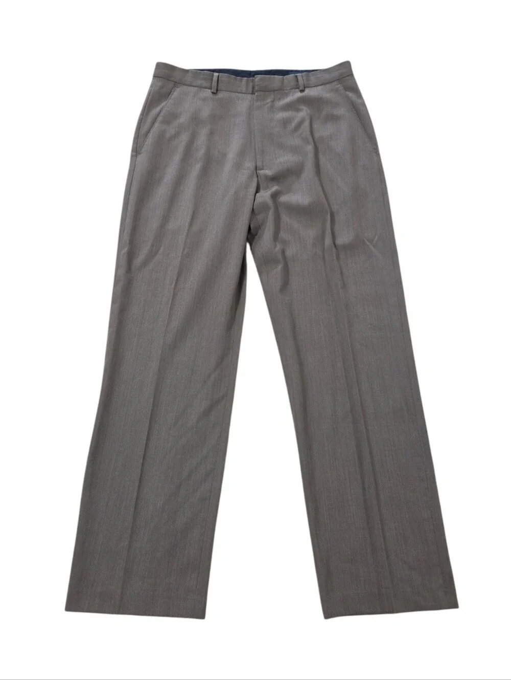 Banana Republic Mens 34x32 100% Wool Lined Dress Pants Taupe Brown Trousers